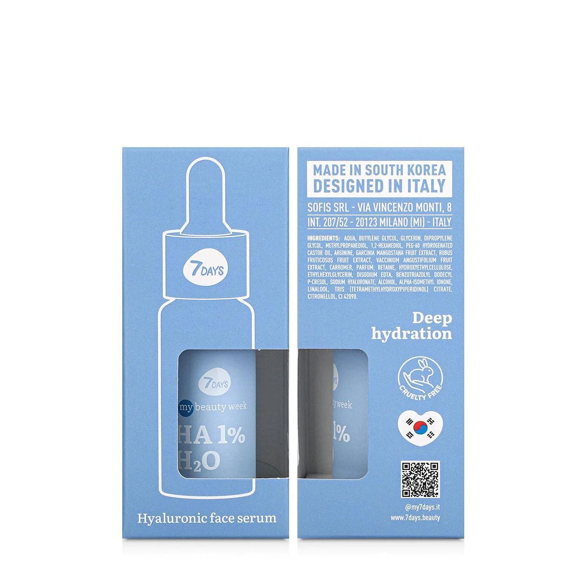 7days my beauty week ha 1 h2o hyaluronic face serum 20 ml