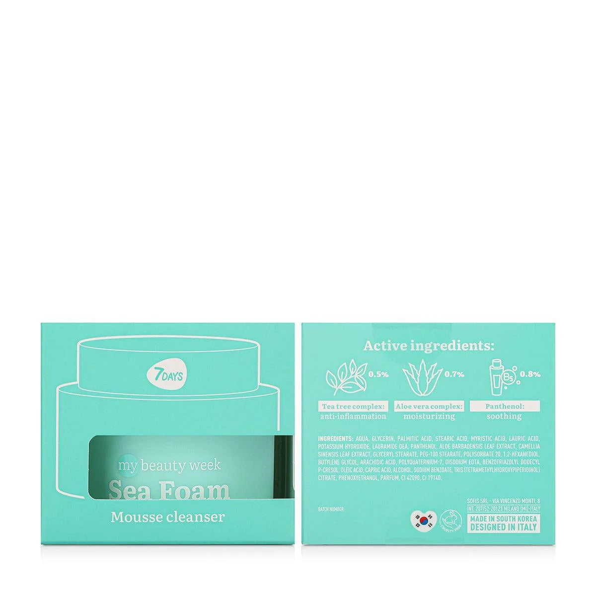 7days my beauty week sea foam mousse cleanser 50 ml
