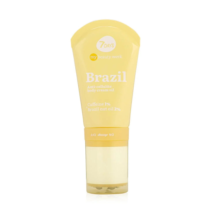 كريم عناية بالبشرة 7days My Beauty Week Brazil Anti Cellulite Body زيت Caffeine 1 Brazil Nut زيت 2 - 130 مل