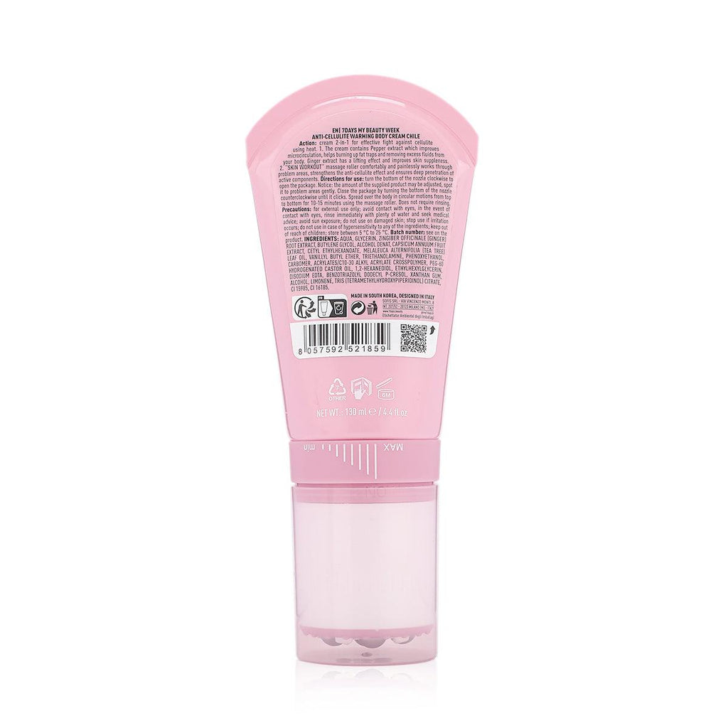 7days my beauty week chile anti cellulite warming body cream pepper 1 ginger 2 130 ml