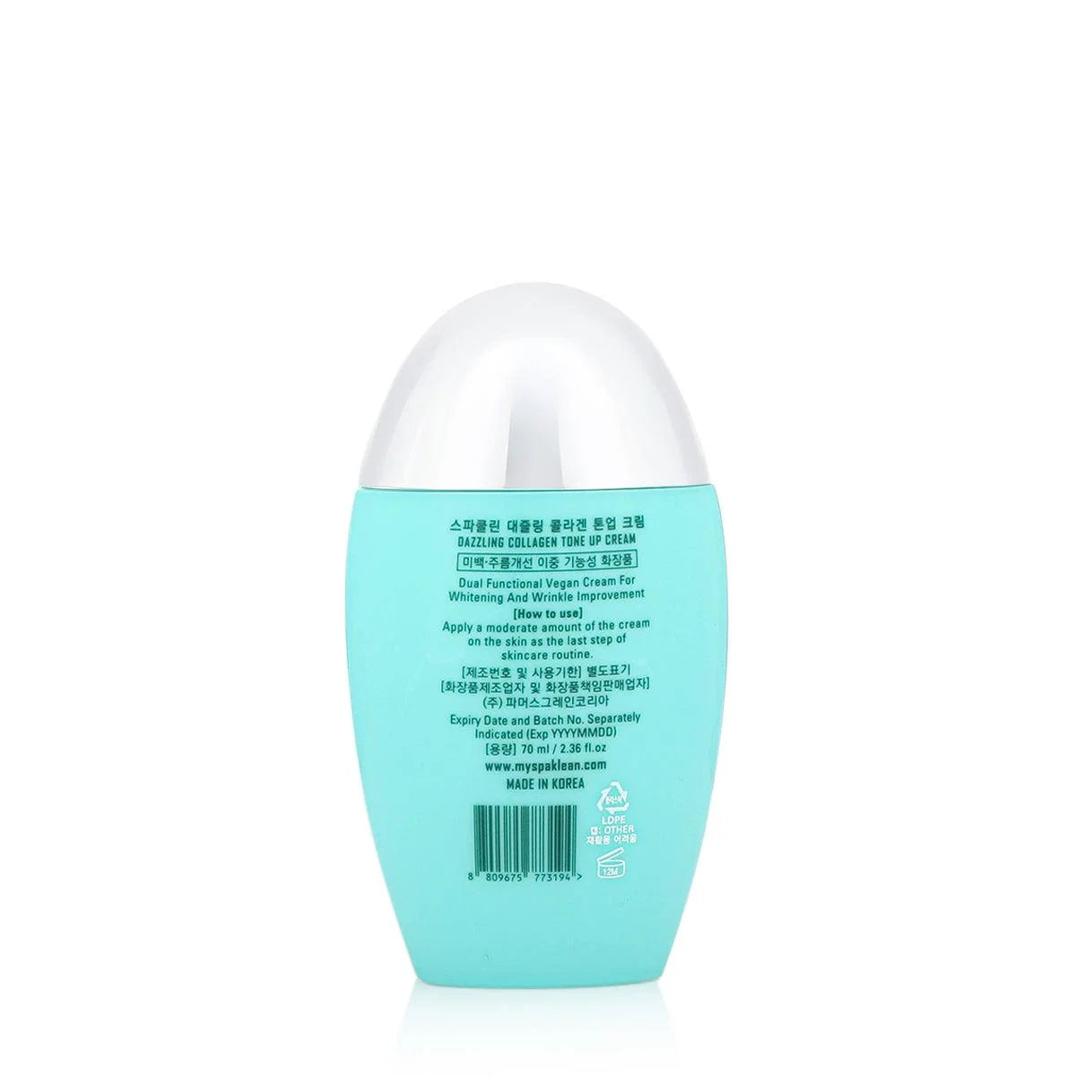 spaklean dazzling collagen tone up cream 70ml