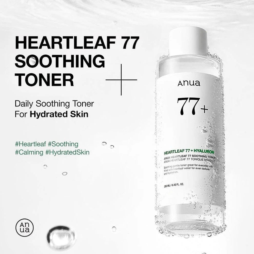 Anua 77 + Heartleaf 77 + Hyaluron Soothing Toner 150 Ml