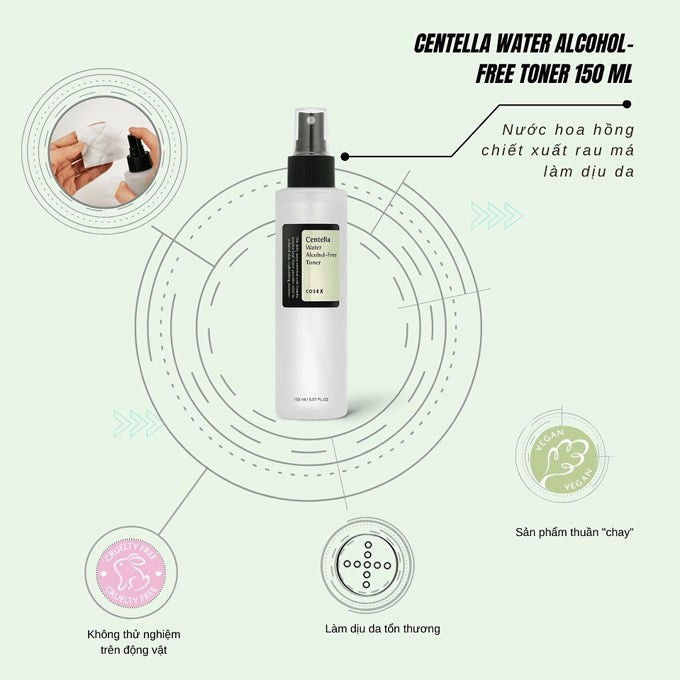 cosrx centella water alcohol free toner 150ml