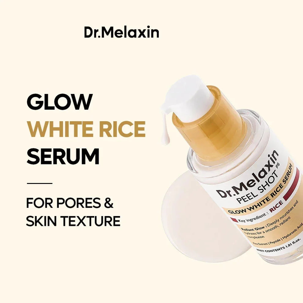 Dr.melaxin Peel Shot Glow White Rice Serum 3x 30 مل