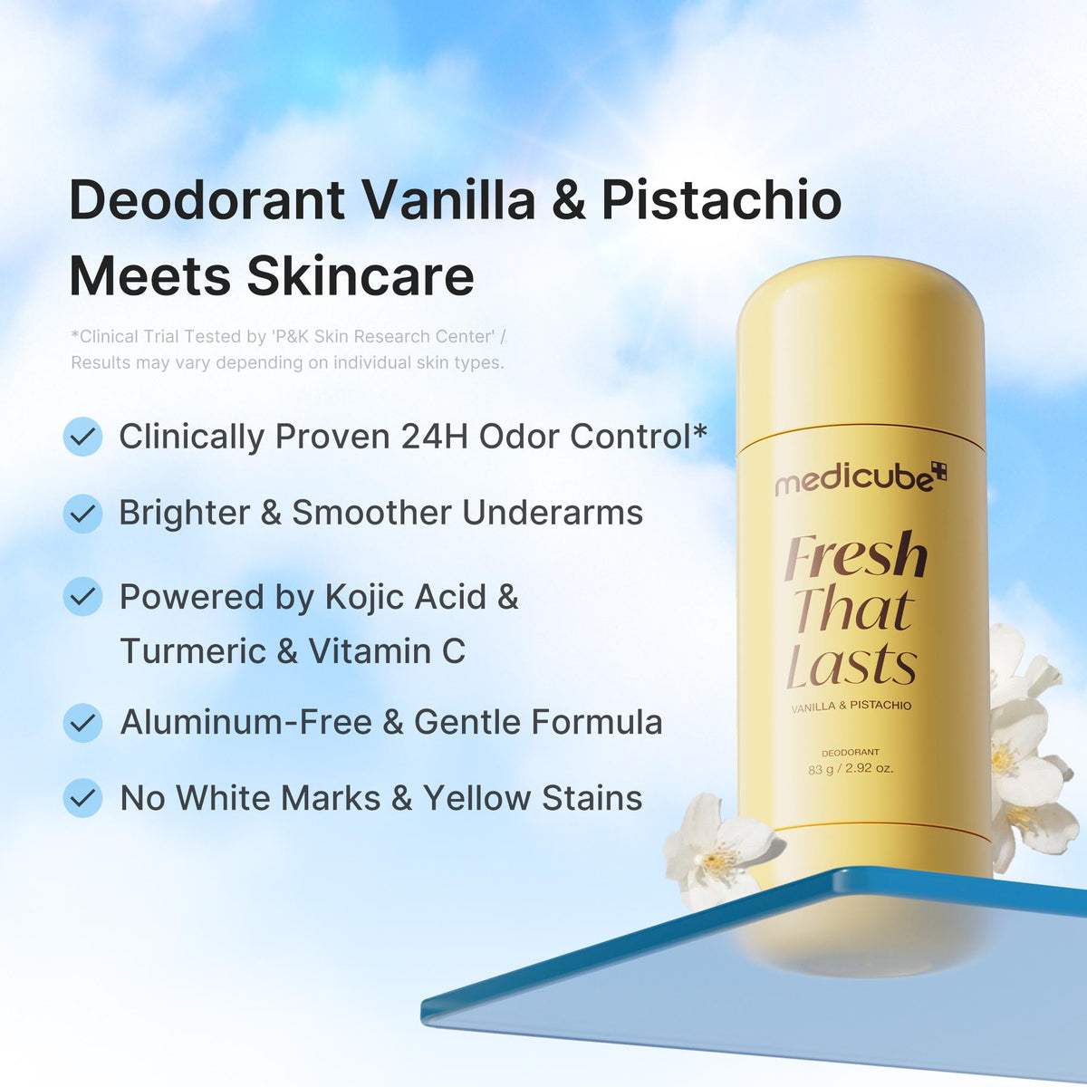Medicube Fresh That Lasts Deodorant – Vanilla &Pistachio