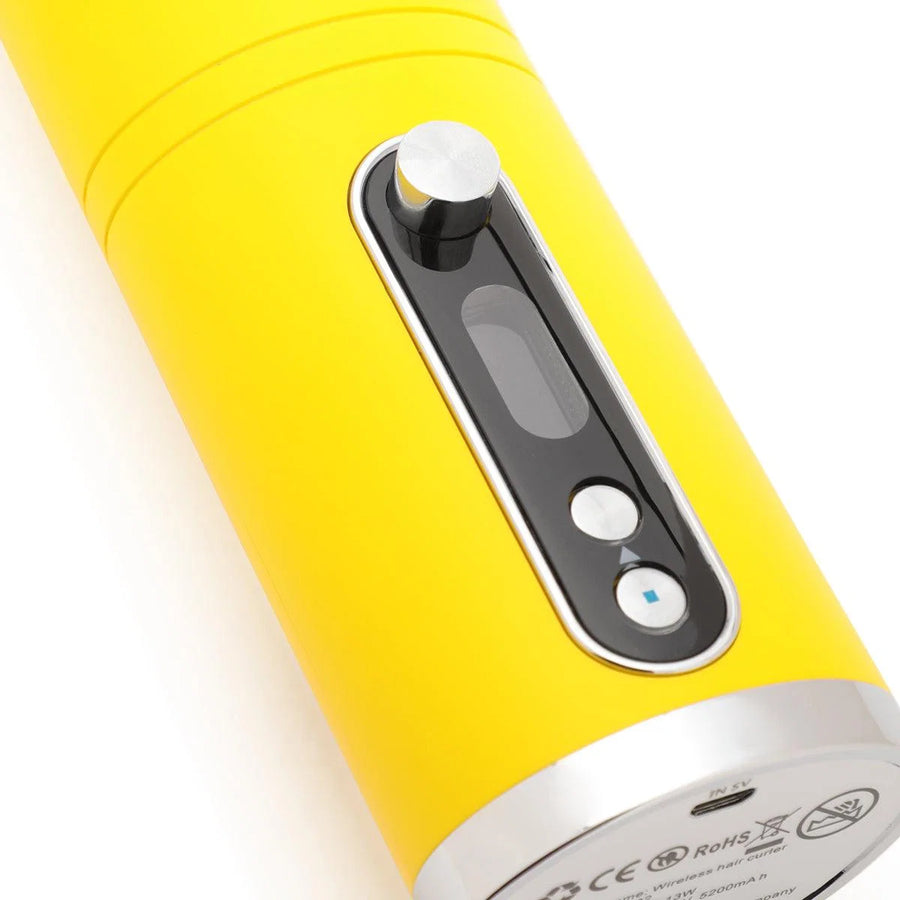 cozmo portable automatic hair curler yellow
