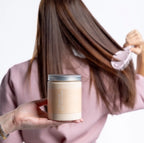 Papaya and aloe vera hair mask for moisturizing