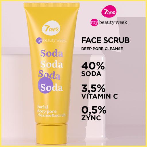 7days my beauty week facial deep pore cleanse scrub soda 80 ml