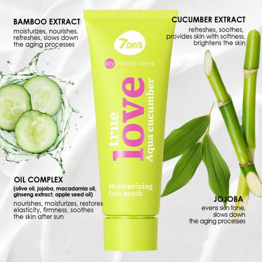7days my beauty week moisturizing face mask true love 80 ml