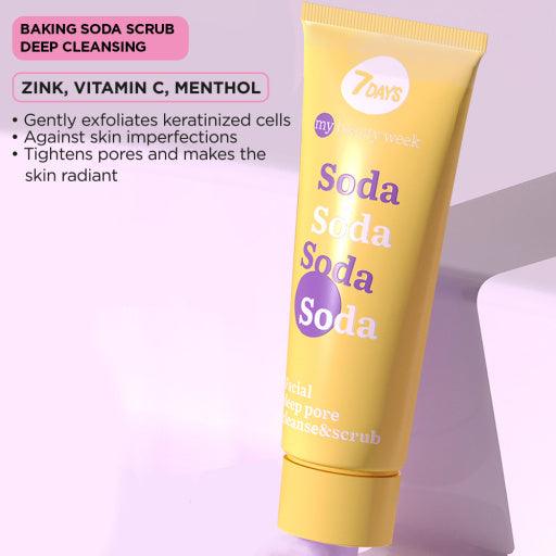 7days my beauty week facial deep pore cleanse scrub soda 80 ml